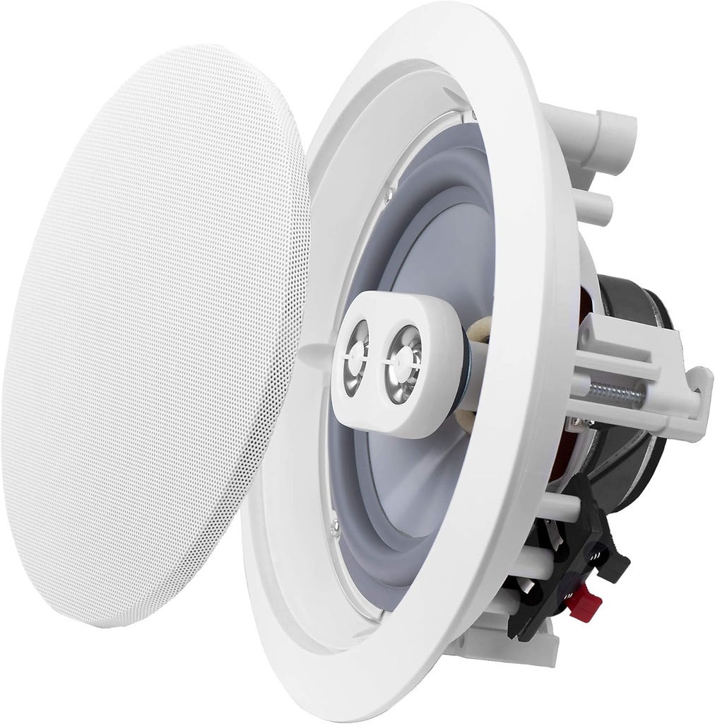 6.5" Weather-Resistant Outdoor/ Indoor Dual Tweeter Stereo In-Ceiling Speaker, Single - ICE600TTWRS