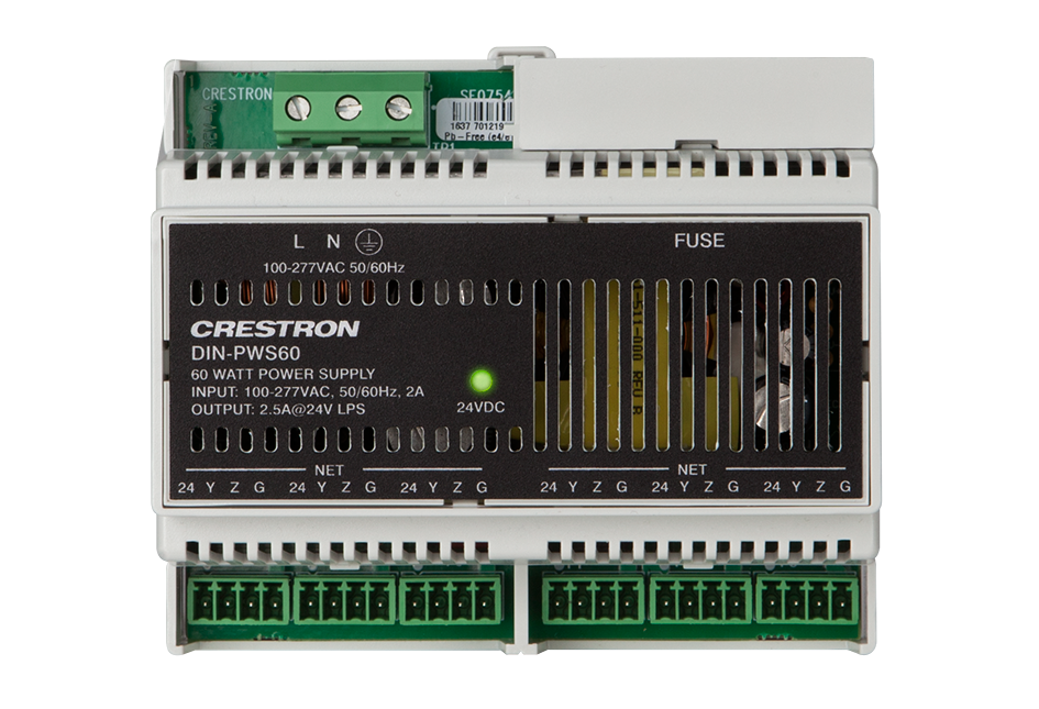 Crestron - DIN-PWS60

DIN Rail 60 Watt Cresnet® Power Supply
