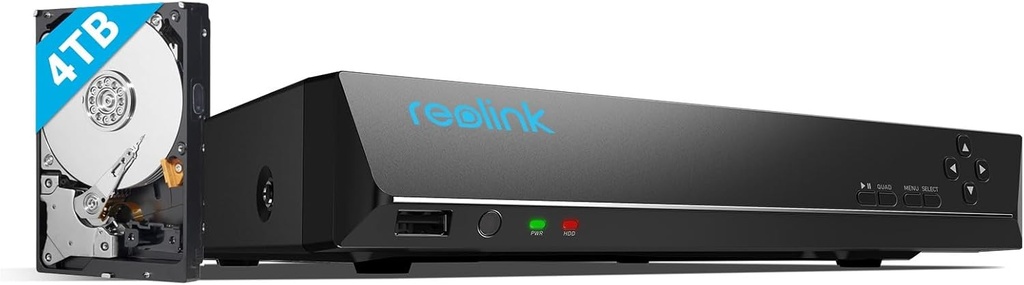 NVS16 16-Channel PoE NVR for 24/7 Continuous Recording
