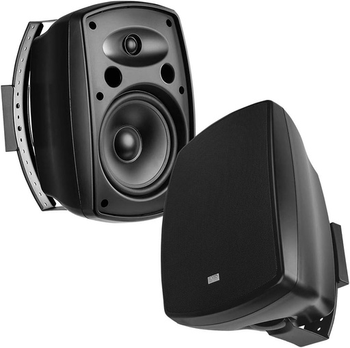 6.5" 2-Way Outdoor Patio Speaker Pair 150W, Optional 70V Tap, IP54 Rated, White or Black AP650