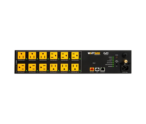 Wattbox 800 Series IP Power Conditioner|12 Individually Controlled & Metered Outlets, WB-800-IPVM-12