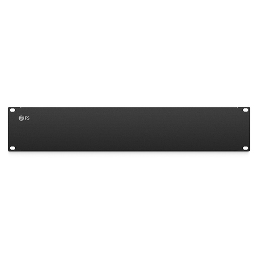 2U Blanking Panel - Metal Rack Mount Filler Panel - for 19in Server Rack Enclosure or Cabinet - Steel - Black